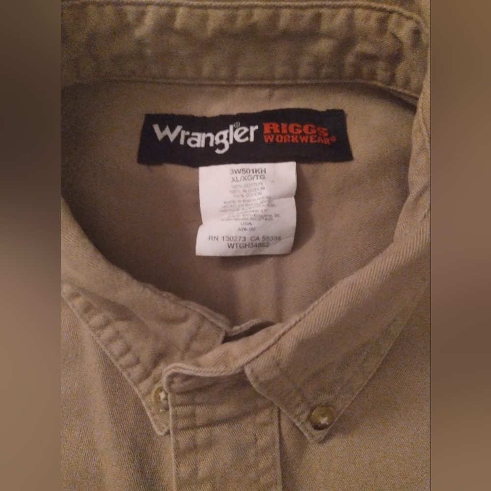 Wrangler Mens Riggs Workwear Trucker Gorpcore Chore Camping‎ Work Cowboy Shirt
